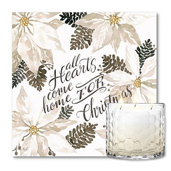 COURTSIDE MARKET Come Home Brown Sugar Vanilla Artboard & Candle Set of 2