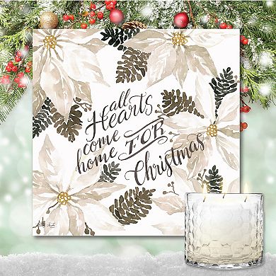 COURTSIDE MARKET Come Home Brown Sugar Vanilla Artboard & Candle Set of 2