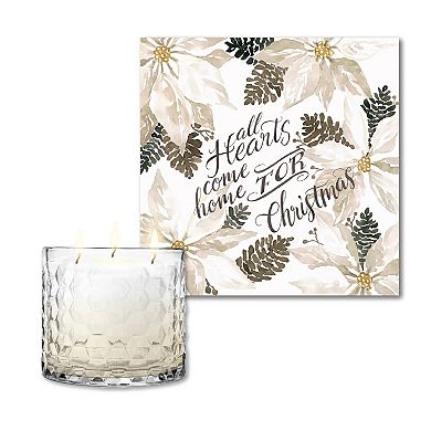 COURTSIDE MARKET Come Home Brown Sugar Vanilla Artboard & Candle Set of 2