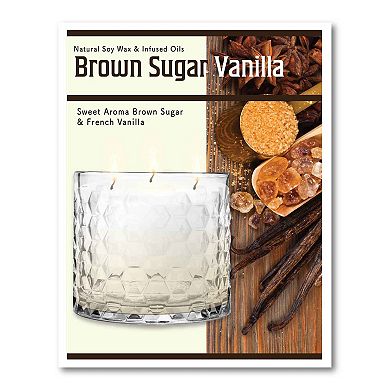 COURTSIDE MARKET Come Home Brown Sugar Vanilla Artboard & Candle Set of 2