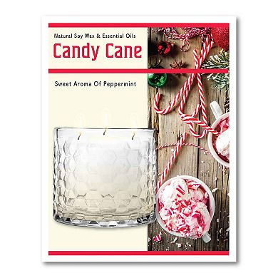 COURTSIDE MARKET Christmas Tree Candy Cane Artboard & Three-Wick Candle