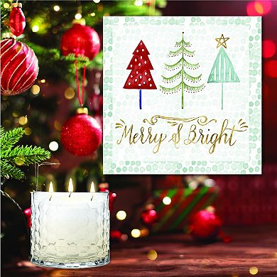 COURTSIDE MARKET Christmas Tree Candy Cane Artboard & Three-Wick Candle