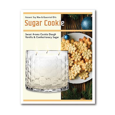 COURTSIDE MARKET Santa Sugar Cookie Artboard & Candle Set of 2