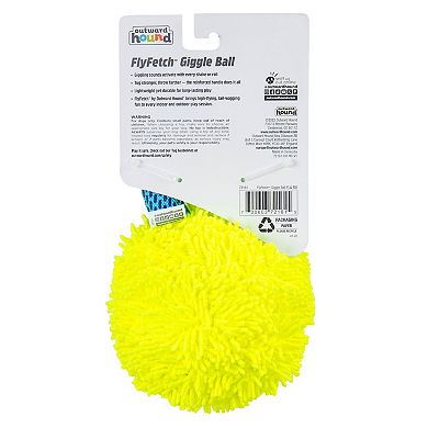 Outward Hound Fly Fetch Giggle Ball Squeaky Plush Dog Toy