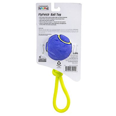 Outward Hound Fly Fetch Ball Tug Floating Rubber Dog Toy