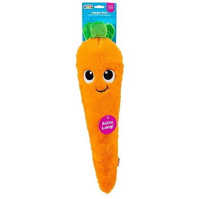 Outward Hound Extra Long Veggie Palz Carrot Plush Pet Toy