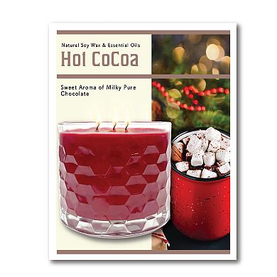 COURTSIDE MARKET Believe Snow Globe Wall Art & Hot Cocoa 13.5-oz. Scented Candle Jar Set