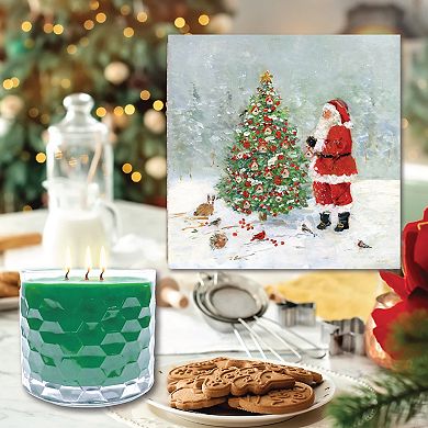 COURTSIDE MARKET Sanctuary Artboard & Evergreen 13.5-oz. Scented Candle Jar Set