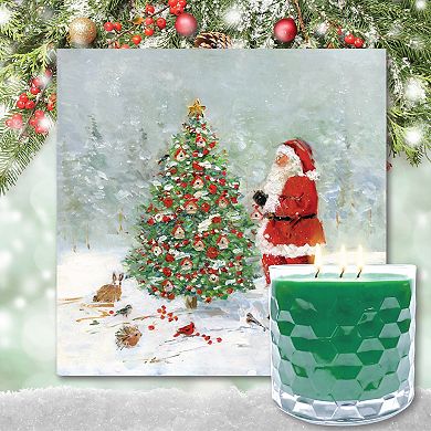 COURTSIDE MARKET Sanctuary Artboard & Evergreen 13.5-oz. Scented Candle Jar Set