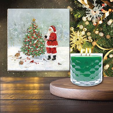 COURTSIDE MARKET Sanctuary Artboard & Evergreen 13.5-oz. Scented Candle Jar Set