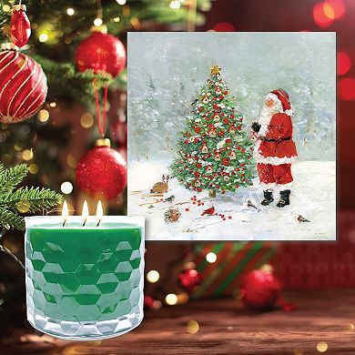 COURTSIDE MARKET Sanctuary Artboard & Evergreen 13.5-oz. Scented Candle Jar Set