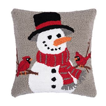 C&F Home Snowman & Cardinals Decorative Throw Pillow