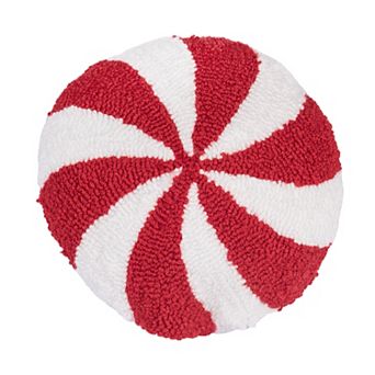 C&F Home Peppermint Round Christmas Throw Pillow