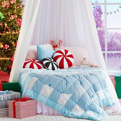 C&F Home Peppermint Round Christmas Throw Pillow