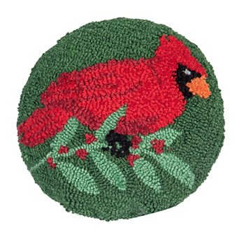 C&F Home Cardinal Round Christmas Throw Pillow