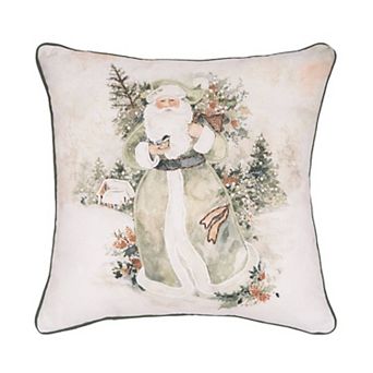C&F Home Santa Claus & Tree Decorative Throw Pillow