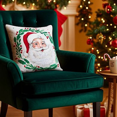 C&F Home Vintage Santa Claus Decorative Throw Pillow