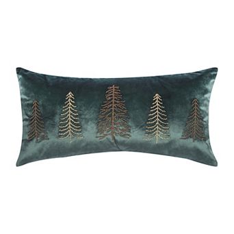 C&F Home Beaded Christmas Trees Decorative Throw Pillow