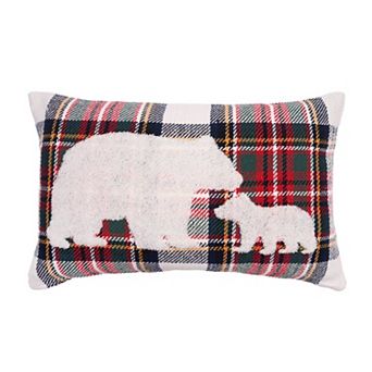 C&F Home Tartan Bears Decorative Throw Pillow