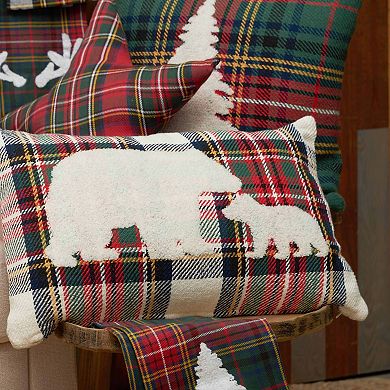 C&F Home Tartan Bears Decorative Throw Pillow