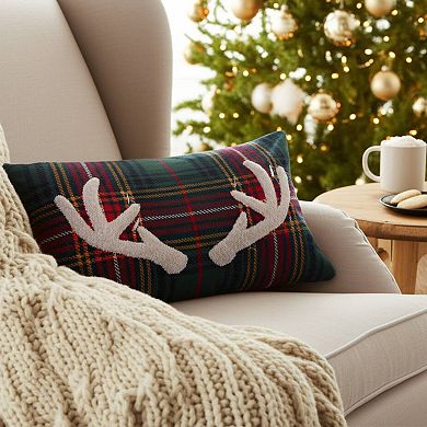 C&F Home Lennox Antlers Christmas Throw Pillow