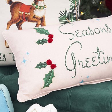 C&F Home Seasons Greetings Christmas Throw Pillow