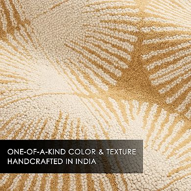 Nicole Miller New York Kendall Fluted Geo Handcrafted Wool Area Rug