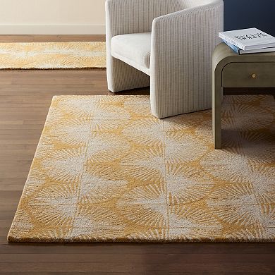 Nicole Miller New York Kendall Fluted Geo Handcrafted Wool Area Rug