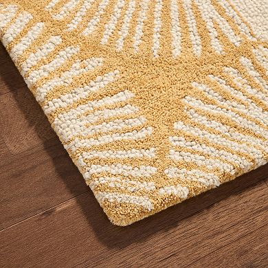 Nicole Miller New York Kendall Fluted Geo Handcrafted Wool Area Rug