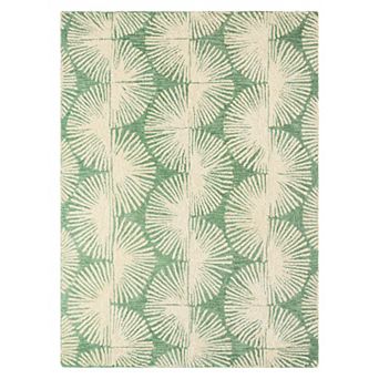 Nicole Miller New York Kendall Fluted Geo Handcrafted Wool Area Rug