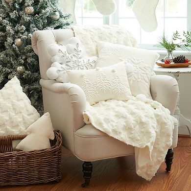 C&F Home Sparkle Snowflake Christmas Throw Pillow