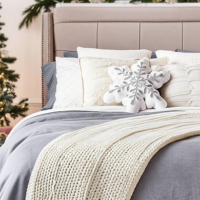 C&F Home Sparkle Snowflake Christmas Throw Pillow