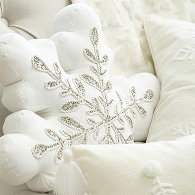 C&F Home Sparkle Snowflake Christmas Throw Pillow