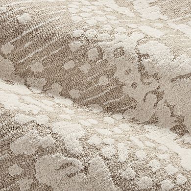 Nicole Miller New York Mod Weave Abstract Knotted Texture Wool Rug