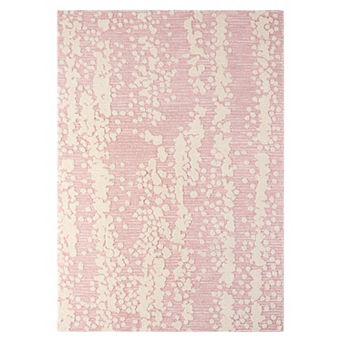 Nicole Miller New York Mod Weave Abstract Knotted Texture Wool Area Rug