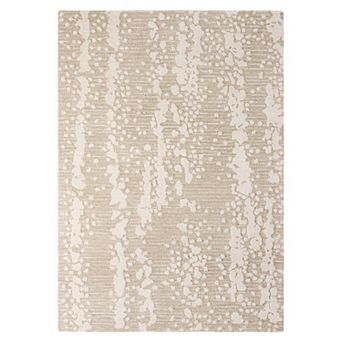 Nicole Miller New York Mod Weave Abstract Knotted Texture Wool Area Rug
