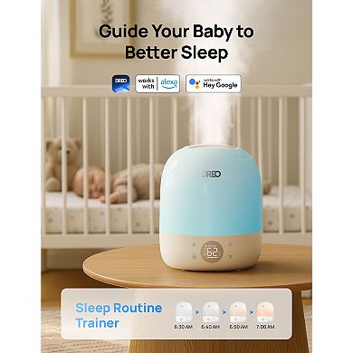 DREO 3L Ultrasonic Cool Mist Humidifier for Baby Care