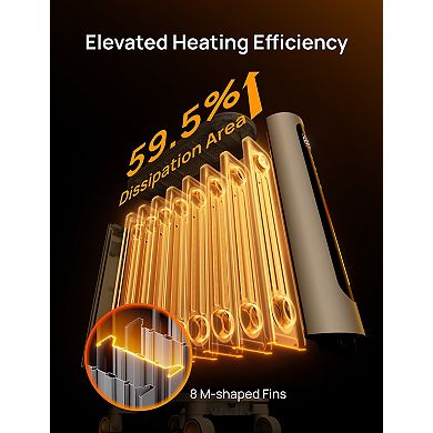 DREO 26.6-Inch Oil Filled Radiator Heater