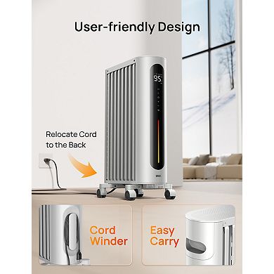 DREO 26.6-Inch Oil Filled Radiator Heater