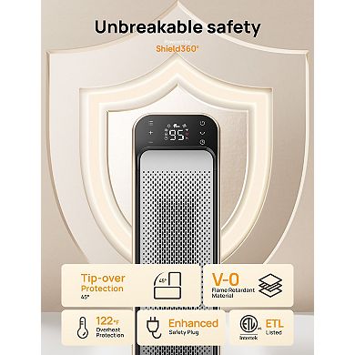 DREO 25-Inch Portable Ceramic Convection Space Heater