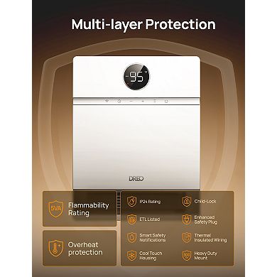 DREO Smart Wall Mount Ceramic Heater