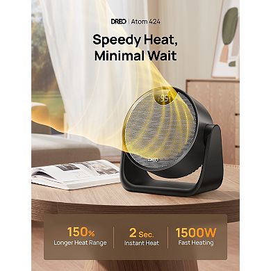 DREO 10-Inch Portable Ceramic PTC Heater