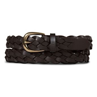 Women's Eddie Bauer Thin Braided Leather Belt