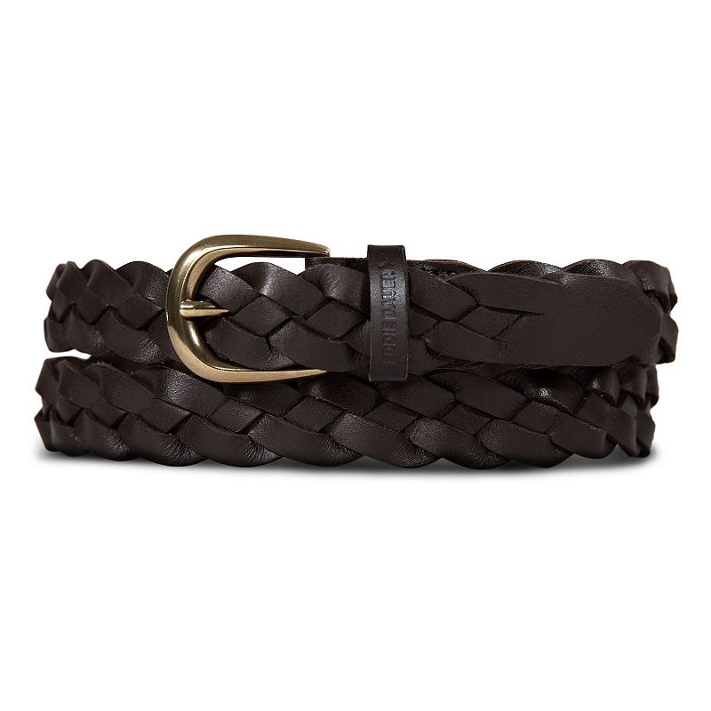Women's Eddie Bauer Thin Braided Leather Belt,