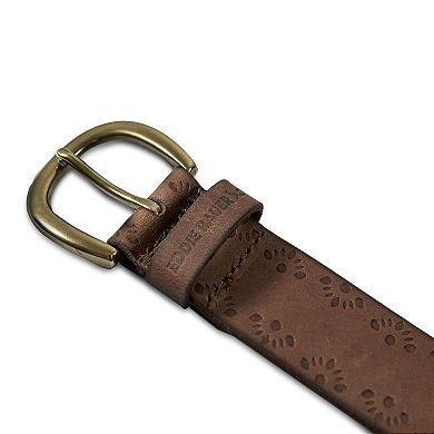 Women's Eddie Bauer Tooled Geo Pattern Leather Belt