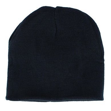 Grand Sierra Men's Reversible Stripe to Solid Winter Beanie Hat