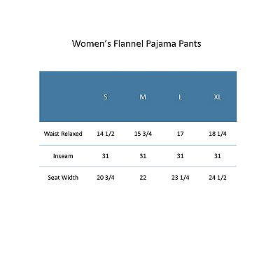 Bottoms Out Women's Plaid Flannel Open Bottom Pants