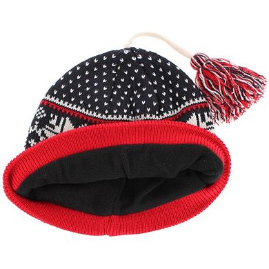 ClimaZer0 Women's Heavyweight Snowflake Winter Beanie Hat