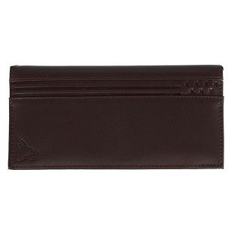 CTM RFID Leather Checkbook Cover with American Flag Detail
