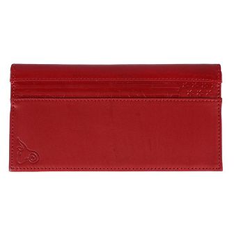 CTM RFID Leather Checkbook Cover with American Flag Detail